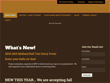 Tablet Screenshot of midlandbulltest.com